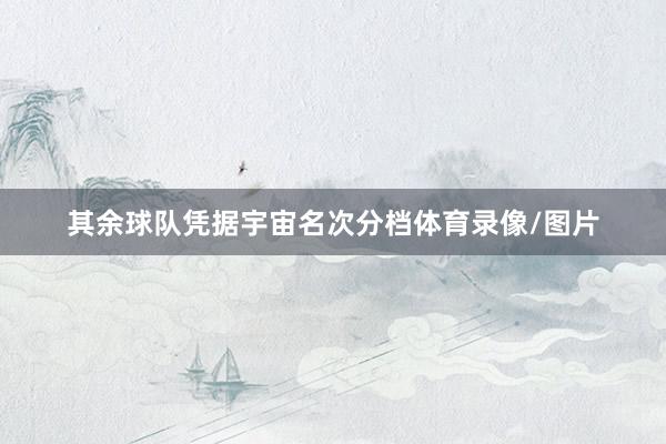 其余球队凭据宇宙名次分档体育录像/图片