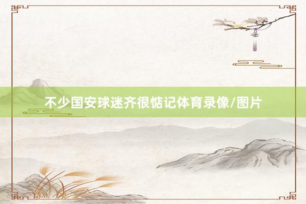 不少国安球迷齐很惦记体育录像/图片