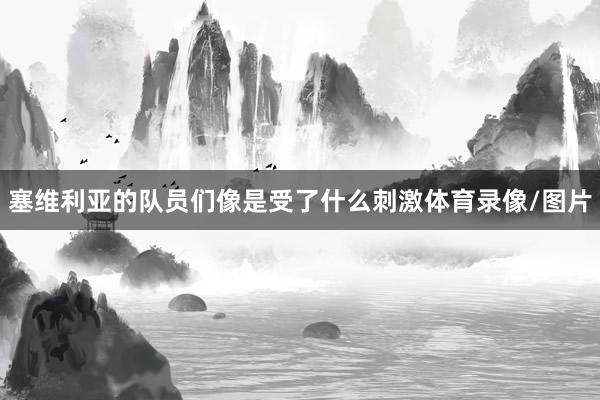 塞维利亚的队员们像是受了什么刺激体育录像/图片