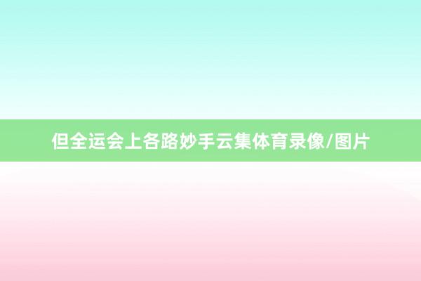 但全运会上各路妙手云集体育录像/图片