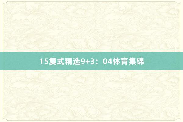 15　　复式精选9+3：04体育集锦