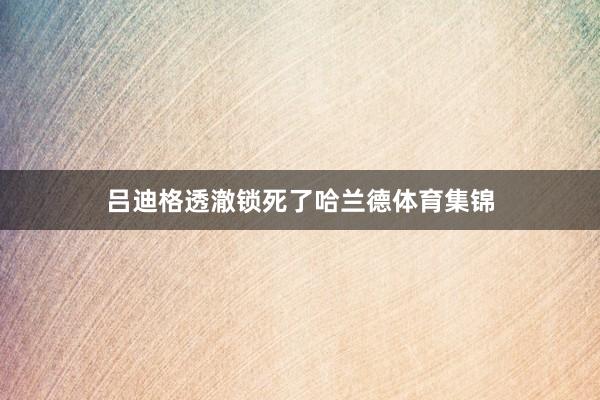 吕迪格透澈锁死了哈兰德体育集锦