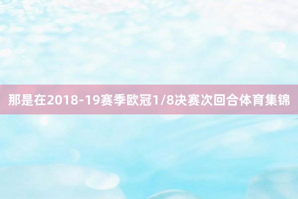 那是在2018-19赛季欧冠1/8决赛次回合体育集锦