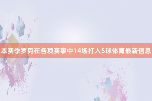 本赛季罗克在各项赛事中14场打入5球体育最新信息