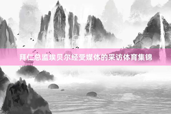 拜仁总监埃贝尔经受媒体的采访体育集锦