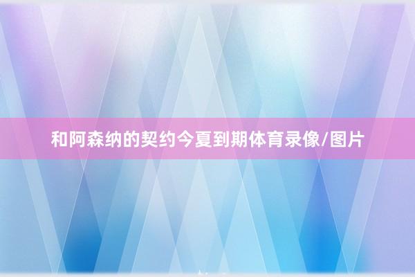 和阿森纳的契约今夏到期体育录像/图片