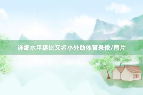 详细水平堪比又名小外助体育录像/图片