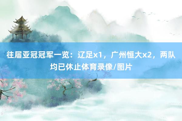 往届亚冠冠军一览：辽足x1，广州恒大x2，两队均已休止体育录像/图片