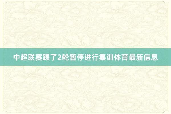中超联赛踢了2轮暂停进行集训体育最新信息