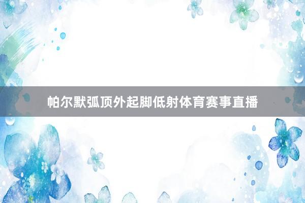 帕尔默弧顶外起脚低射体育赛事直播