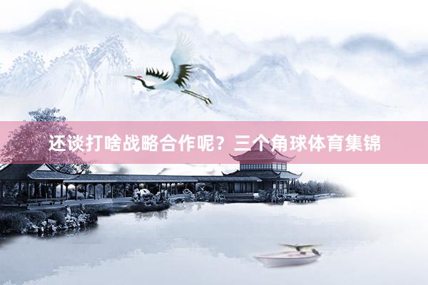 还谈打啥战略合作呢？三个角球体育集锦