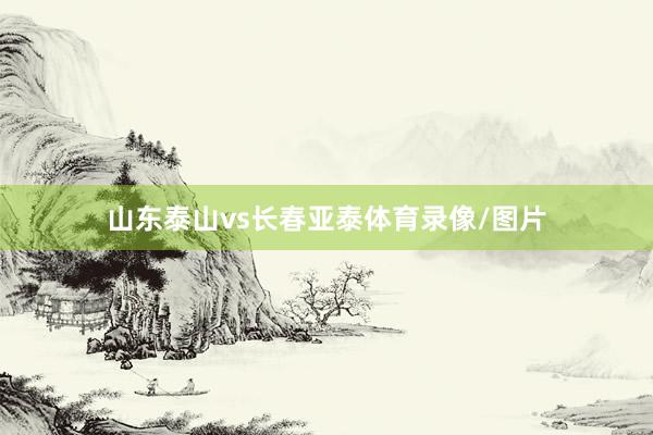 山东泰山vs长春亚泰体育录像/图片